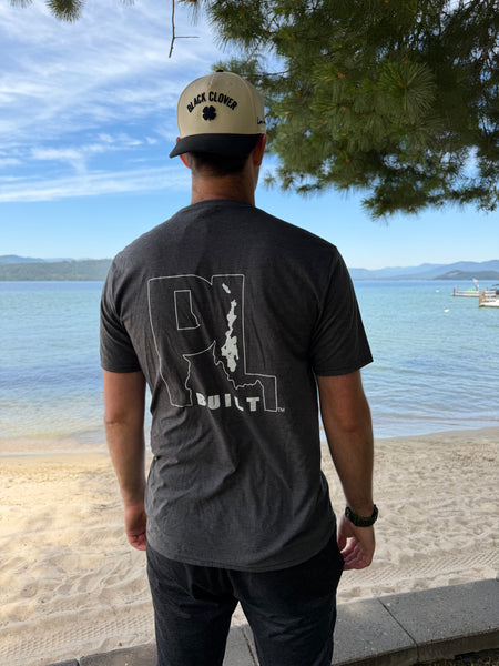 Men’s PL Built Classic Outline Heathered Charcoal T-Shirt