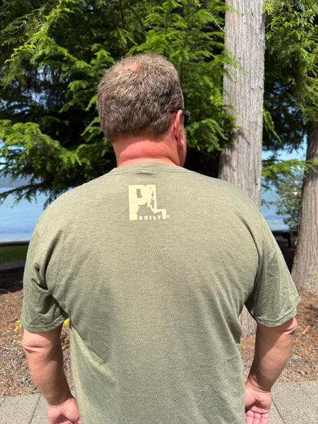 Men’s PL Built Lookout Military Green T-Shirt