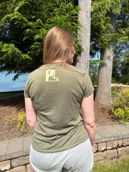 Women’s PL Built Lookout Military Green T-Shirt