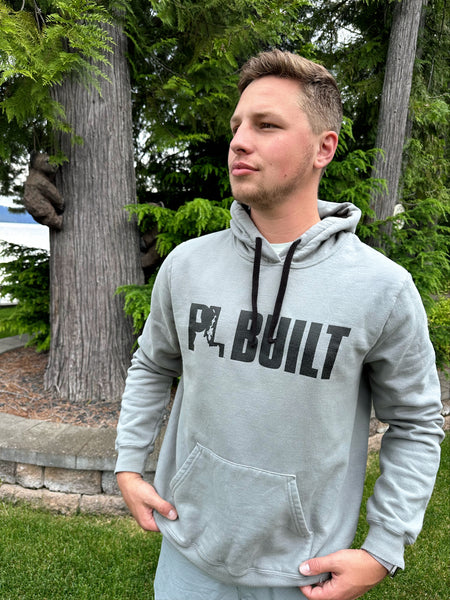 Unisex Charcoal PL Built Block Logo Hoodie